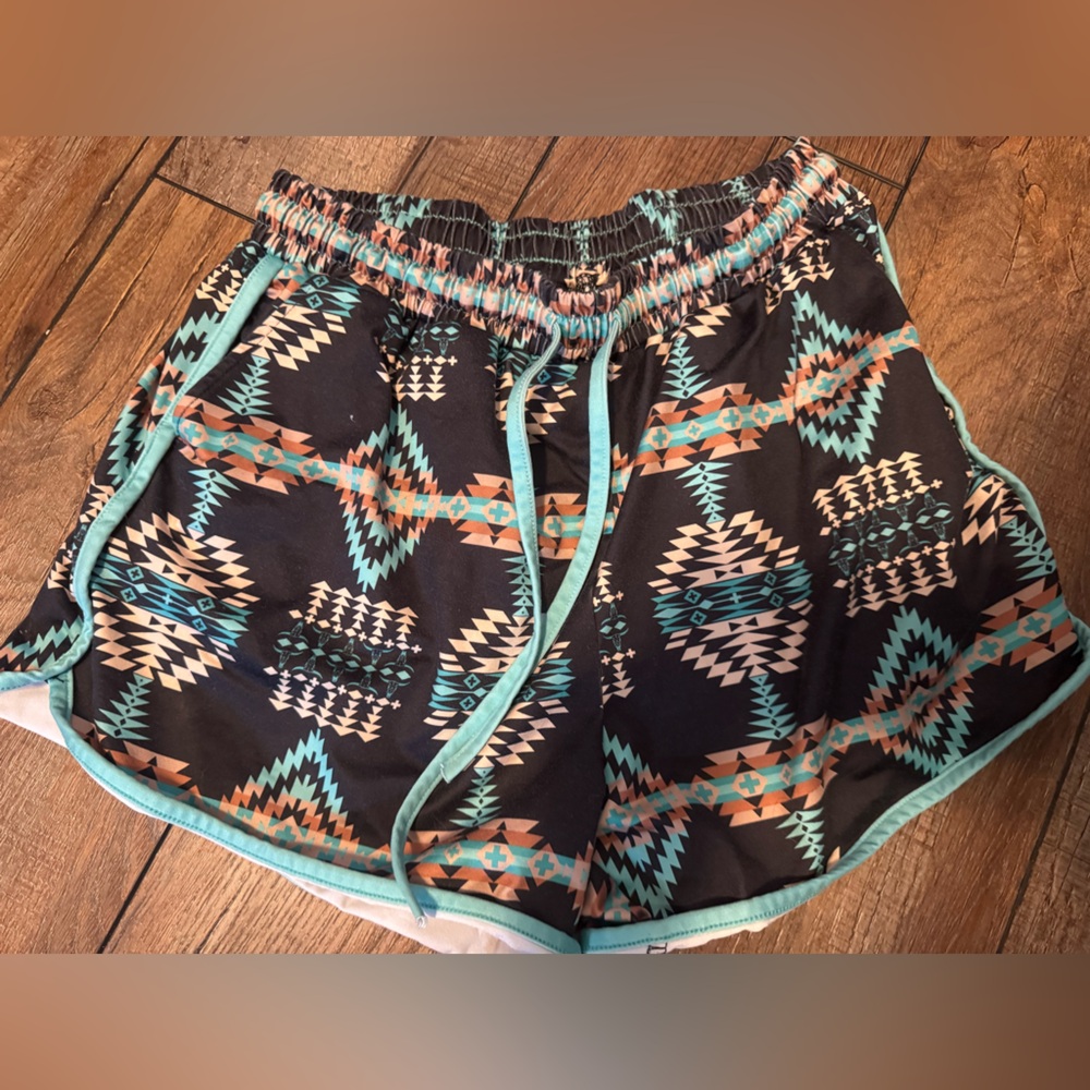 Crazy Train Aztec shorts Size Medium
